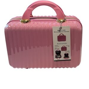 Hard Shell Cosmetic Travel Case Pink Walmart Viral TikTok FAST SHIPPING IN HAND